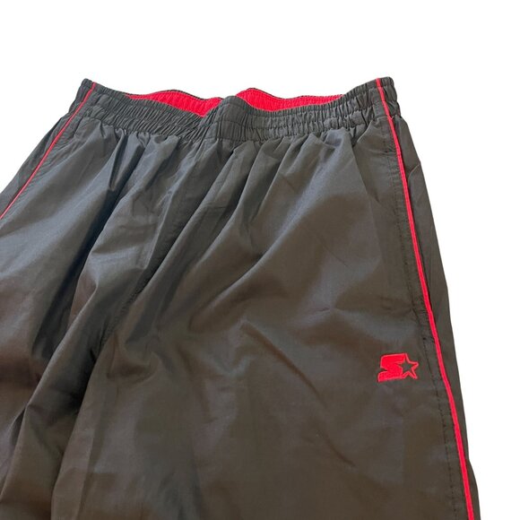 Starter Black Nylon Windbreaker Track Pants, Size XL (Youth) - Picture 3 of 7